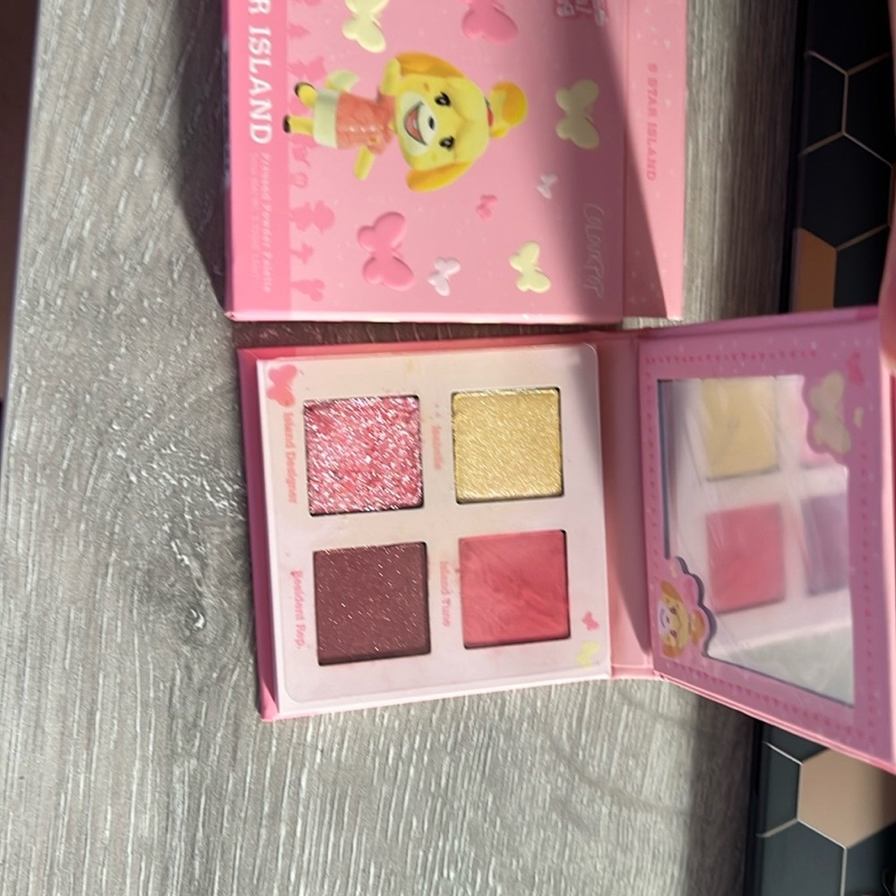 ColourPop Animal Crossing Eyeshadow Palette - Pink and Yellow